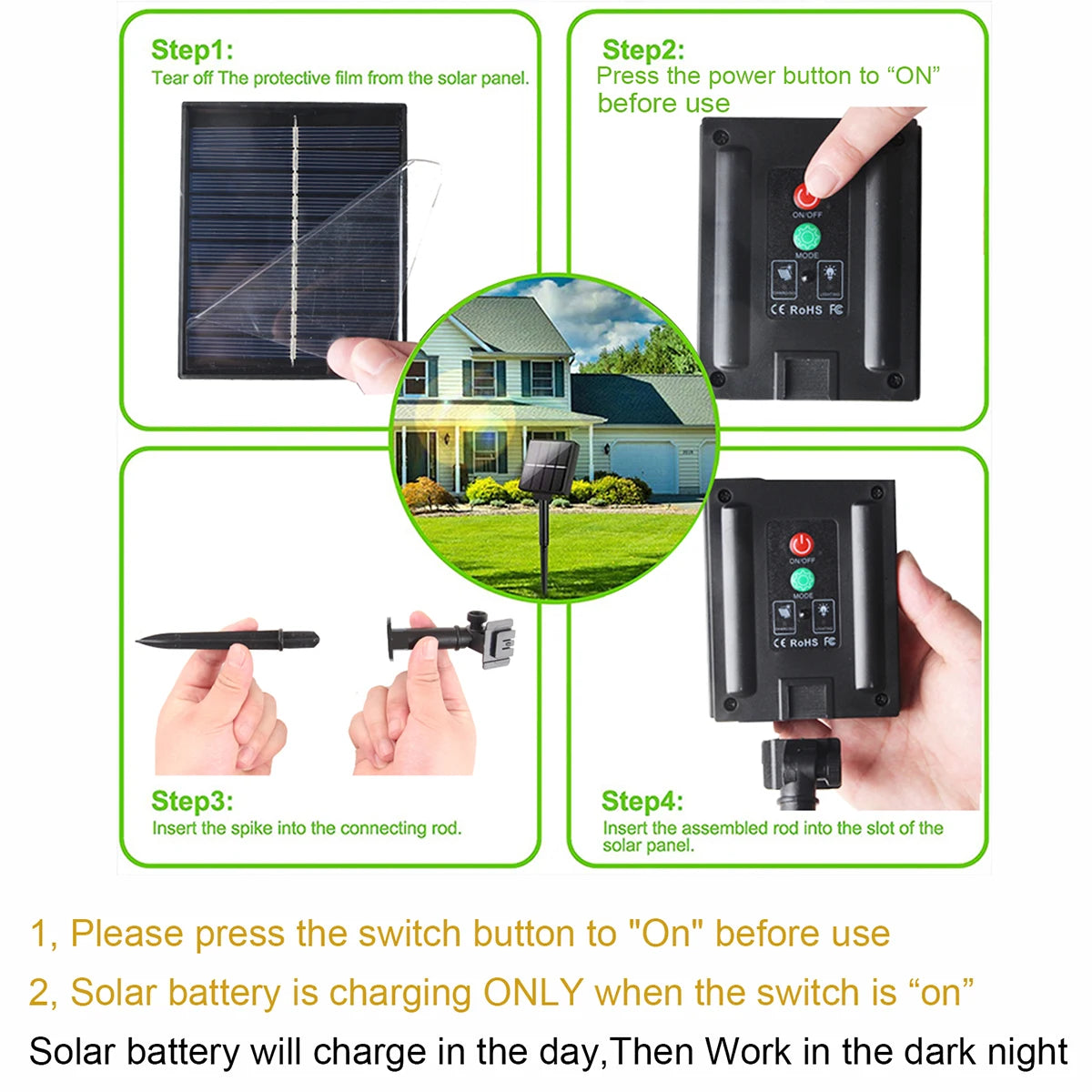 Guirnalda de Luces LED Solares Tipo Festón G40 para Exterior – Iluminación Decorativa para Jardín, Patio, Terraza y Eventos (Navidad, Fiestas y Más)